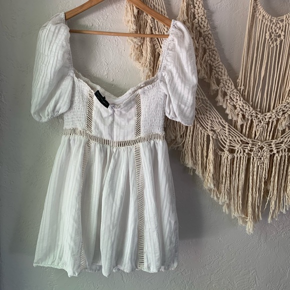 House Of Harlow 1960 x Revolve Boho Puff Sleeve Mini Dress - Picture 2 of 7